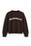Uncontrolled - Brown - Crew Neck - Oversize Fit - Cotton Men's Sweatshirt