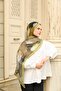 Allure Abstract Brush Pattern Tensel Shawl - 2