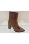 Genuine Leather Zippered Boots Women's Shoes - 2