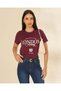 Women Burgundy London Graphic T-Shirt