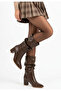 Women's Boots Brown Leather Stylish Moya