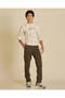 Senior Boys Ivory Marble Print Sweatshirt - 5