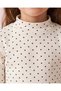 Girls Black And Ivory High Neck T Shirts 2 Piece Set - 5