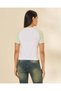 Women White And Mint Graphic Raglan T-Shirt - 3