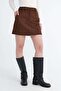 Suede Mini Skirt E02721 - 2