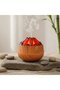 2 Pieces Air Humidifier, Aroma Diffuser Fireplace Look Flame Steam Machine Brown - 7