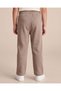 Boys Brown Plain Loose Fit Track Pants - 4