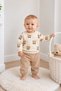 Baby Set Teddy Bear Patterned 2-Piece Top and Bottom Set Seasonal Baby Boy/Girl Set 3 6 9 12 Months - 2