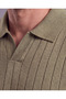 Men's shirt collar line patterned knitwear - 2