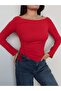 Kayık Yaka Side Tie Blouse - 3