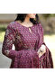 Purple Rayon Salwar Kameez Dupatta - ALV2016-Purple-Size:4XL-48-Inches - 4