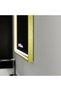 RAYNA Touch LED Mirror, 60x80 cm, Defog function, Brushed Gold Frame - 4