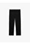Viscose Blended Elastic Regular Fit Fabric Trousers with Pockets - 2