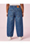 Girls Dark Wash Cut And Sew Mom Fit Jeans - 4