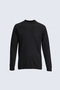 Anti-Pilling Wool Half Turtleneck Regular Fit Black Sweater - 3