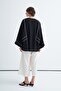 Women's Contrast Kimono Pants Set Black - 5