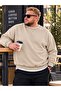 3 Yarn Combed Cotton Plus Size Unisex Sweatshirt Me6