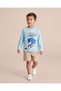 Boys Light Blue Sonic Graphic Long Sleeve T-Shirt - 2