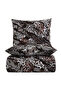 Brava Double 100% Cotton Ranforce Duvet Cover Set Claret Red 57 Thread (3 Pieces) 200X220/50X70 Claret Red - 4