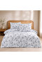 Cloud dancer single 100% cotton ranforce duvet cover set grey 57 thread (2 pieces) 160x220/50x70 grey