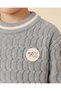 Boys Blue Knitted Crew Neck Sweater - 3