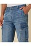 Men Blue Cargo Jeans - 5