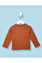 Infant Boys Brown Printed Crew Neck T-Shirt - 4