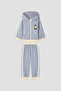 Baby Boy Grey Melange Tracksuit Set