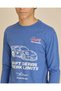 Senior Boys Blue Printed Long Sleeve Graphic T-Shirt - 4