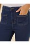 Women Navy High Rise Kick Flare Jeans - 5