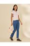 Women Blue High Rise Kick Flare Jeans - 5