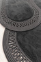 Nerissa 2-Piece Plush Bath Mat Set Round and Oval Mat Sets with Non-Slip Base, Soft Textured, Stylish and Decorative Bath Rug, Modern Design - 4