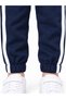 16009-26 Boy's Car Embroidered White Striped Elastic Jogger Pants 1–4 Years - 6