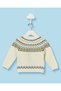 Infant Boys Ivory Fair Isle Pullover - 4