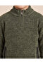 Boys Olive Knitted Sweater - 3