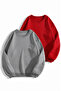 2-Pack Two Threaded Cowl Neck Oversize Unisex Sweatshirt