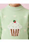 Girls Green Knitted Pullover - 3