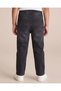 Boys Black Knitted Pull-On Jeans - 4