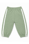 16009-26 Boy's Car Embroidered White Striped Elastic Jogger Pants 1–4 Years - 8