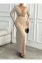 Rochie maxi, bej - S - 6