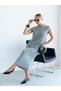Ribbed Zero Sleeve Sweater Skirt Knitwear Set - 2