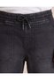 Boys Black Knitted Pull-On Jeans - 3