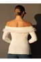 Madonna Collar Fur Detailed Knitwear Sweater - 6