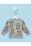 Infant Boys Grey Bear Print Pullover
