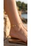 Asymmetric Butterfly Waterway Anklet – Gold Tarnish-Resistant Steel Zircon Stone Summer Women's Anklet
