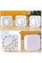 60 Minutes Kitchen Timer Count Down Alarm Reminder White Square Mechanical Timer Cooking Tool - 2