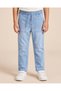 Boys Light Wash Knitted Pull-On Jeans