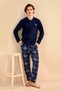 Winter Men's Fleece Pajama Set - Warm Pajamas