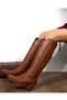 Long Cowboy Boots with Embroidery - 3