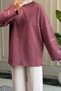 6259 - Comfortable, Casual Women's 2-Thread Embroidered Long Sweatshirt - 4